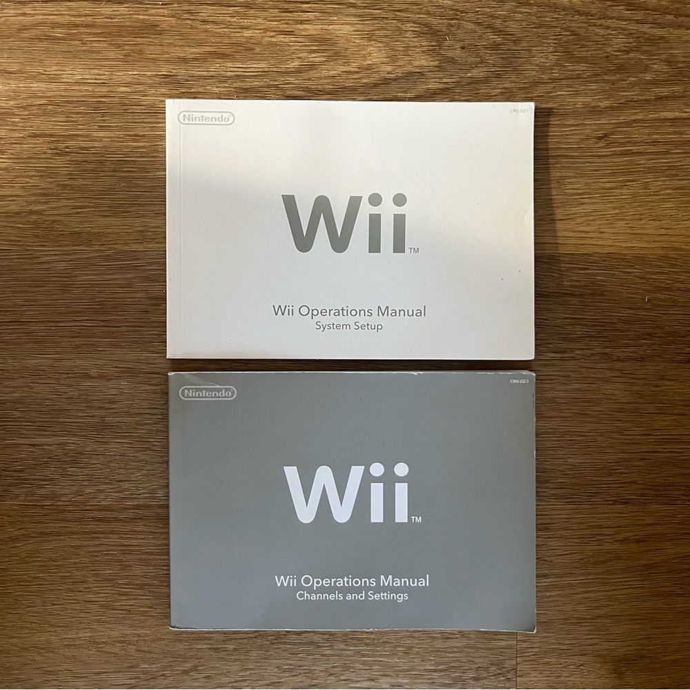 Wii Operations Manual Systems Setup and Channels and Settings ONLY